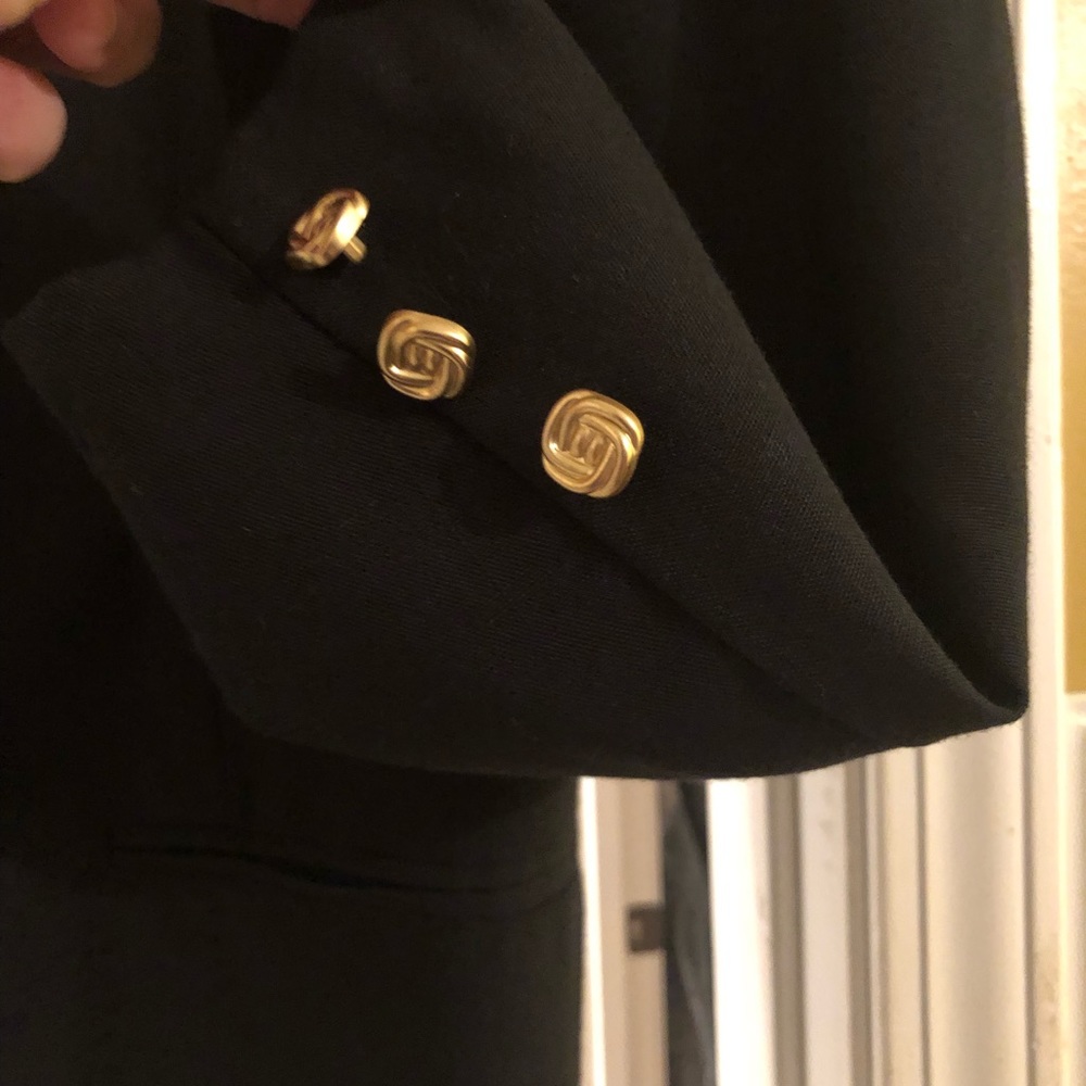 Black Linen Blazer